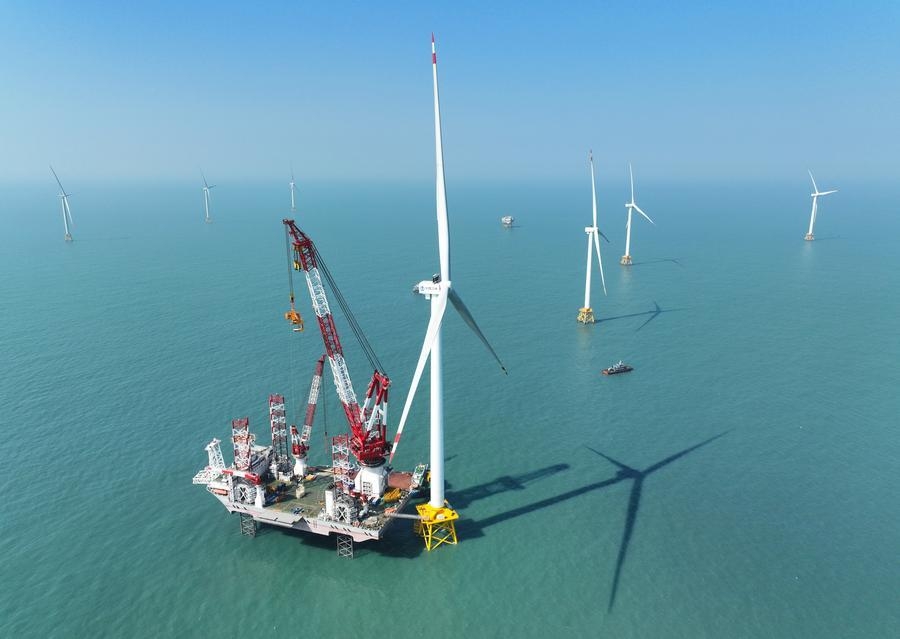 World's first 20 MW offshore wind turbine powers grid in China